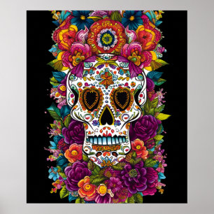 Poster L'art crânien du sucre - Le Jour des Morts au Mexi