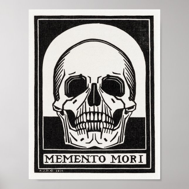 Poster L'art crânien Memento Mori (Devant)