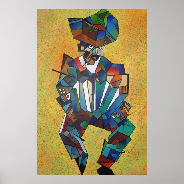 Poster L'art cubiste accordioniste (Devant)