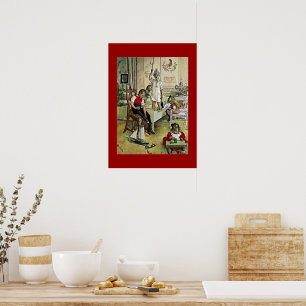 Poster L'art de Carl Larsson : matin de Noël,