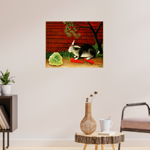 Poster L'art de Henri Rousseau : Lapin