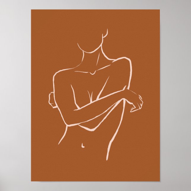 Poster L'art de la ligne corporelle féminine (Devant)