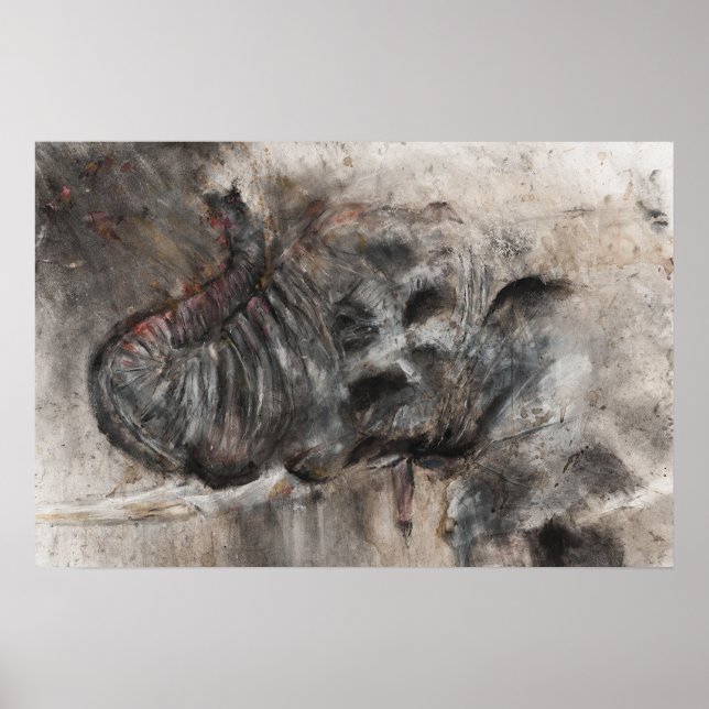 Poster l'art des éléphants (Devant)