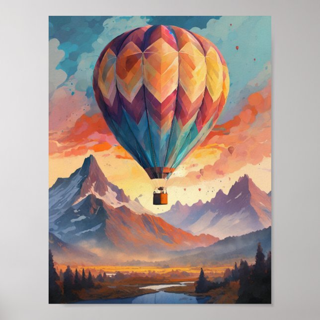 Poster L'art des montgolfières (Devant)