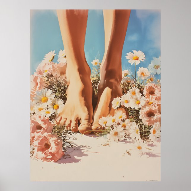 Poster L'art d'été aux pieds nus (Devant)