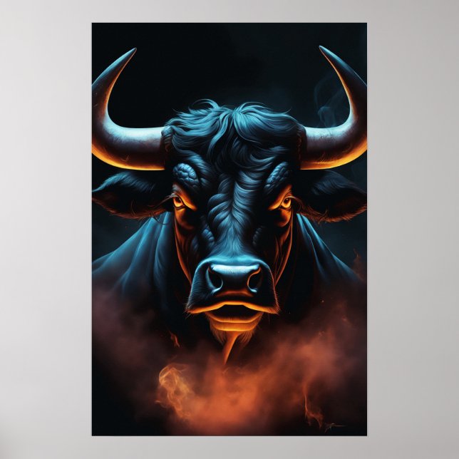 Poster L'art du Buffalo foncé (Devant)