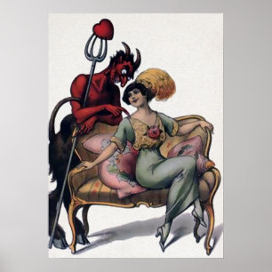 Poster L'art du diable Vintage