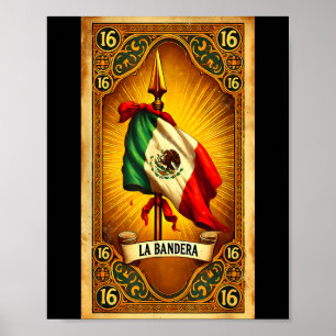 Poster L'art du drapeau de l'héritage mexicain chicano 16