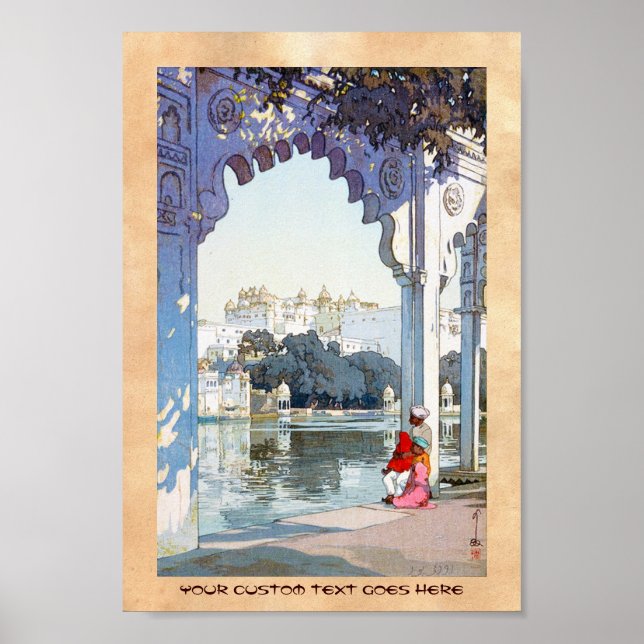 Poster L'art du palais oriental Yoshida Hiroshi udaipur (Devant)
