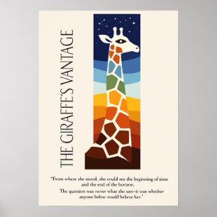 Poster L'Art du point de vue de la girafe