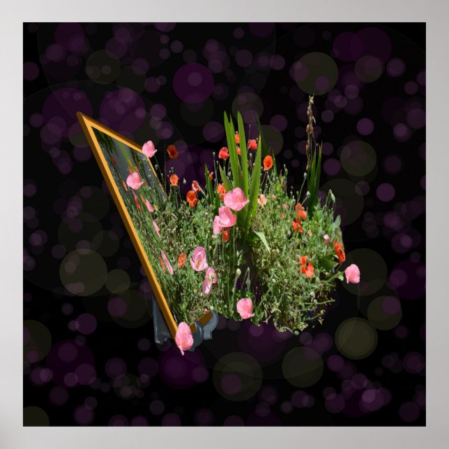 Poster L'Art Du Popot Rose Et Rouge, (Devant)