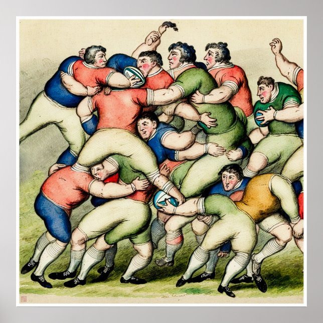 Poster L'Art Du Rugby - Imprimer (Devant)