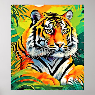 Poster L'art du tigre tropical
