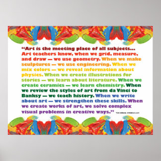 Poster L'art est le lieu de rencontre