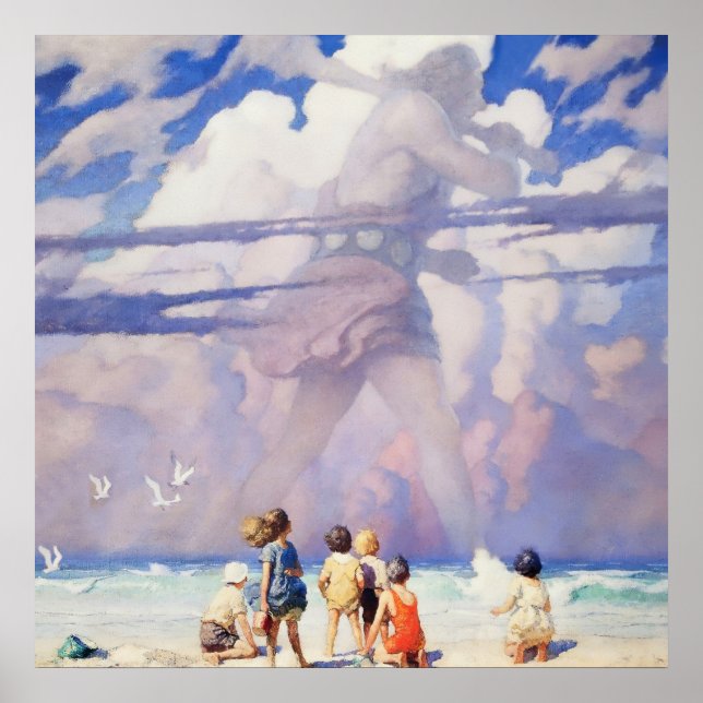 Poster L'art féerique du « Géant » par NC Wyeth (Devant)