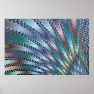 Poster L'art fractal des doigts