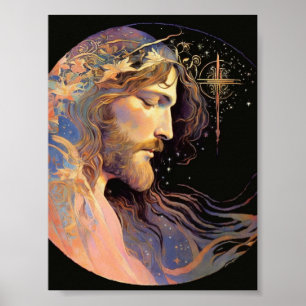 Poster L'art généré par Jésus AI