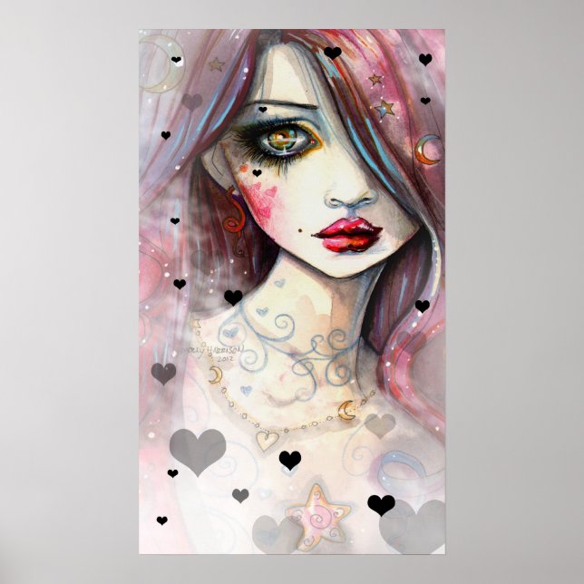 Poster L'art gothique féminin inquiet Imaginaire (Devant)