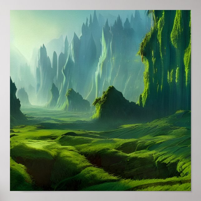 Poster L'art Imaginaire de la vallée d'Emerald (Devant)