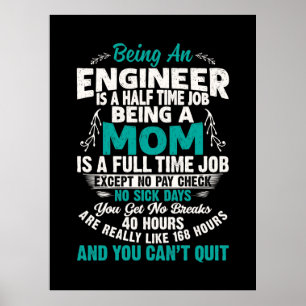Poster L'Art Ingénieur Être Une Maman Ingénieur