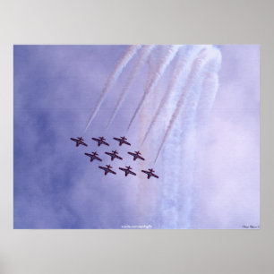 Poster L'art motivant de l'aviation des Snowbirds au Cana