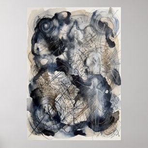 Poster L'art mural spirituel Voile de Pierre Bleue