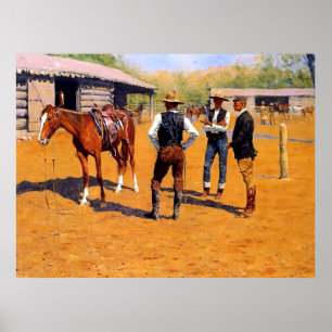 Poster L'art occidental de Frederic Remington « Acheter d