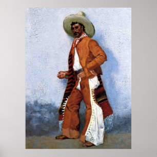 Poster L'art occidental de Frederic Remington « Un Vaquer