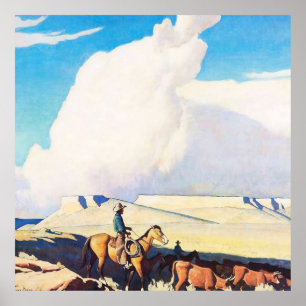 Poster L'art occidental “Open Range” de Maynard Dixon