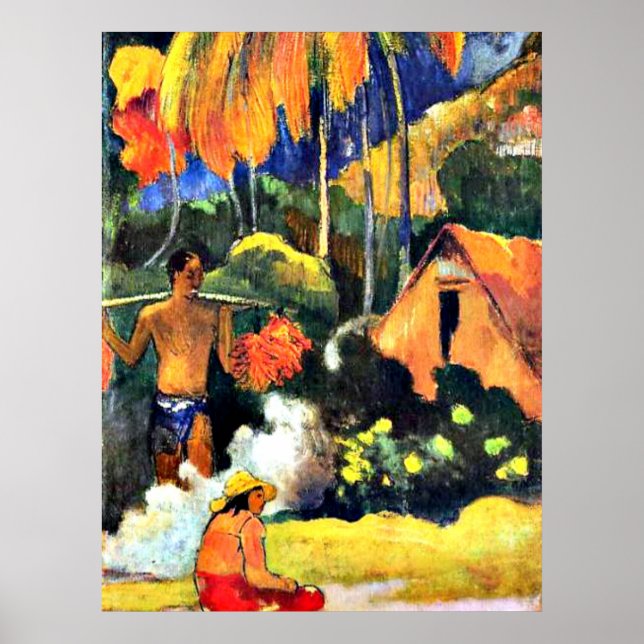 Poster L'art Paul Gauguin : Le moment de vérité II (Devant)