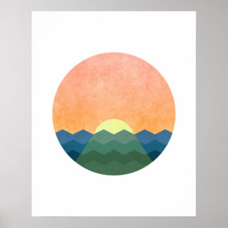 Poster L'art paysager minimaliste