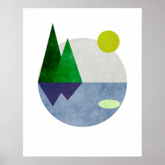Poster L'art paysager minimaliste
