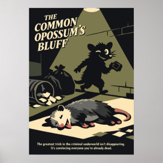 Poster L'Art Rétro du Bluff de l'Opossum