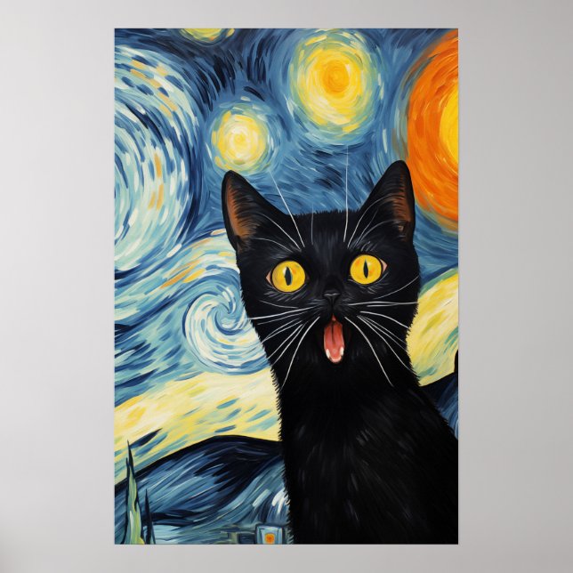 Poster L'art surprenant des chats noirs (Devant)