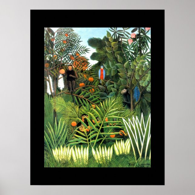 Poster L'Art Vintage La Jungle (Devant)