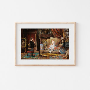 Poster L'artiste et son modèle Carl Schweninger, Jr.