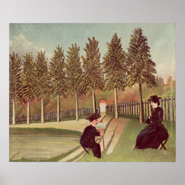Poster L'artiste peint sa femme, 1900-05 (Devant)