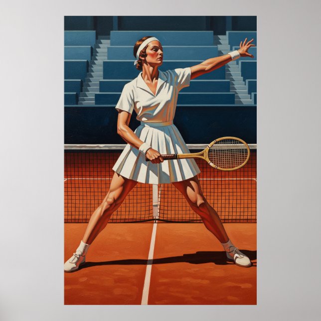 Poster L'AS DU TENNIS - Art Original Dec (Devant)