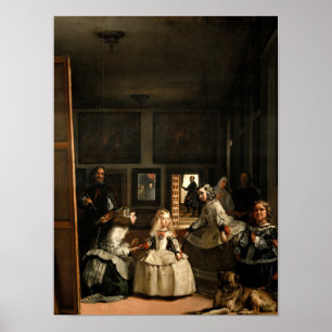 Poster Las Meninas, 1656 par Diego Velazquez