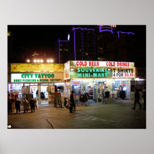 Poster Las Vegas Blvd. Copie de touristes d'affiche de