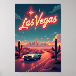 Poster Las Vegas Glow : Évasion Rétro des Années 1950 dan