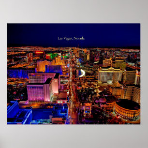 Poster Las Vegas, Nevada skyline