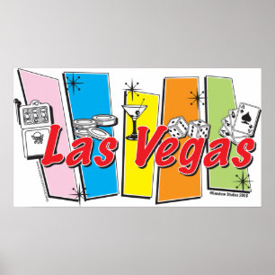 Poster Las Vegas-Retro