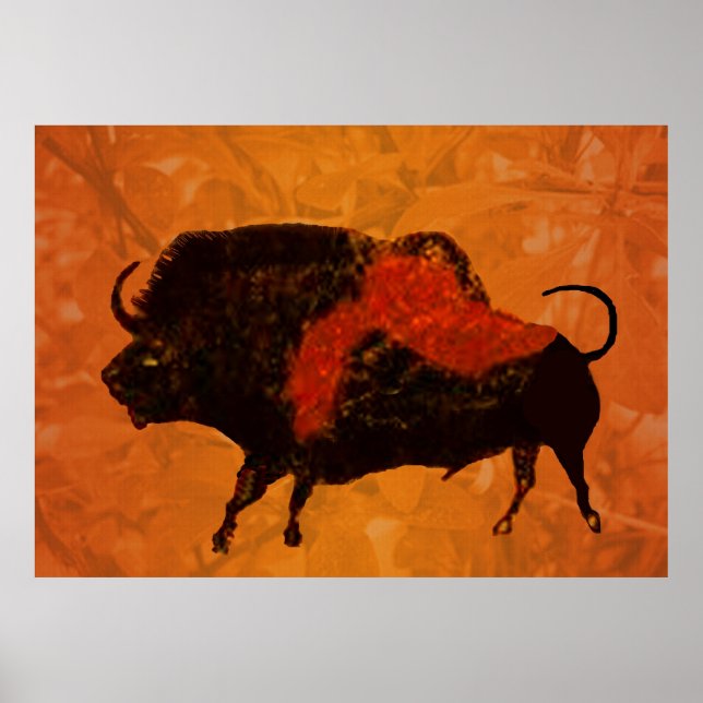 Poster Lascaux Bison (Devant)