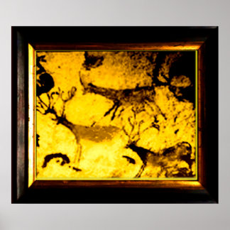 Poster Lascaux Deer Herd