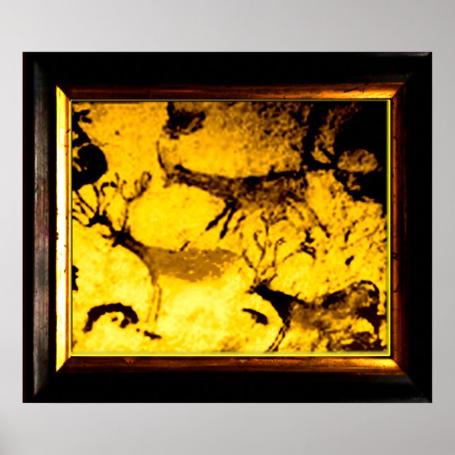 Poster Lascaux Deer Herd (Devant)