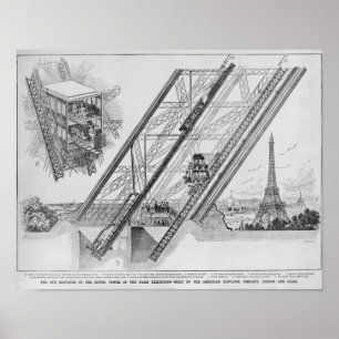Poster L'ascenseur Otis dans la Tour Eiffel