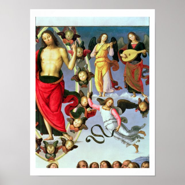 Poster L'Ascension du Christ, détail du Christ et de la m (Devant)