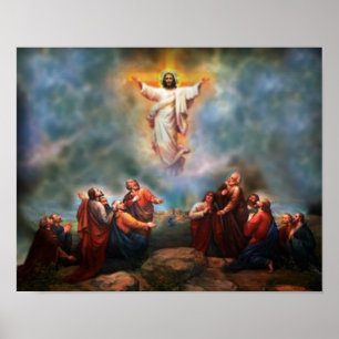 Poster L'ascension du seigneur image de dévotion