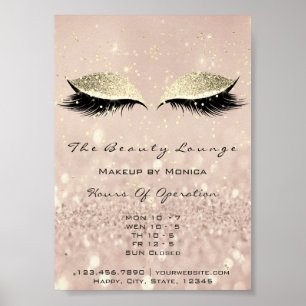 Poster Lashes Explique Maquillage Artiste Parties scintil